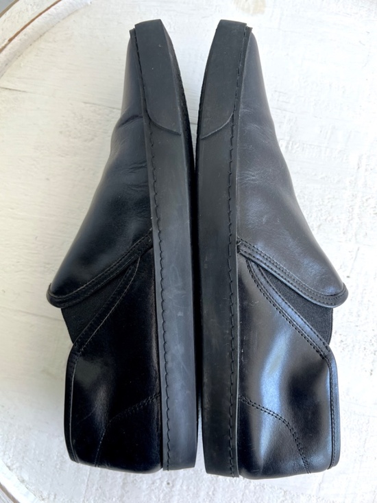 LEMAIRE Black Leather Slip On Shoes with Crepe Soles - 41/7.5 main image 13